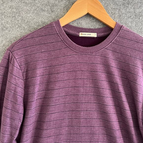 Men's‎ Marine Layer Double Knit Long Sleeve Crew | Size: Small - Picture 2 of 6